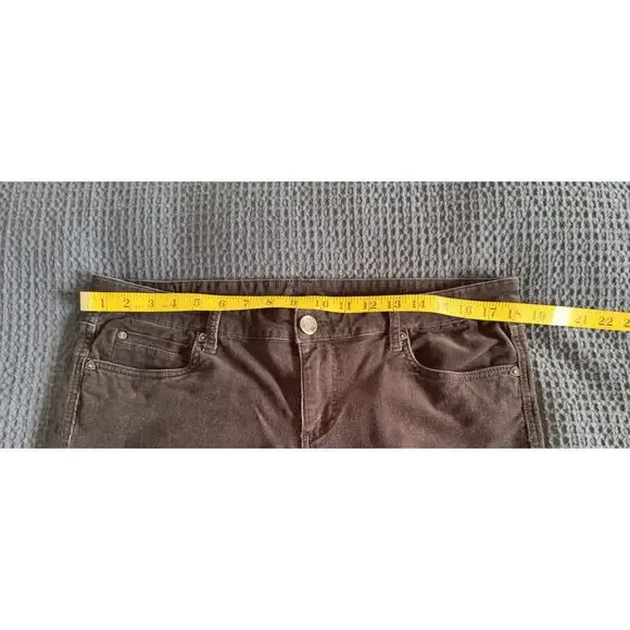 Kut from the Kloth Gray Diana Skinny Corduroy Jeans Size 16 EUC - Picture 7 of 10